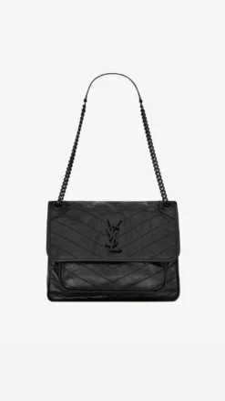 NIKI MEDIUM IN VINTAGE LEATHER - BLACK