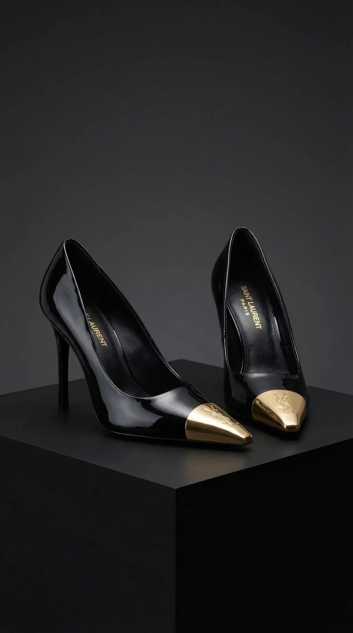 Cassandra Metal Toe Pumps – Black - Image 3
