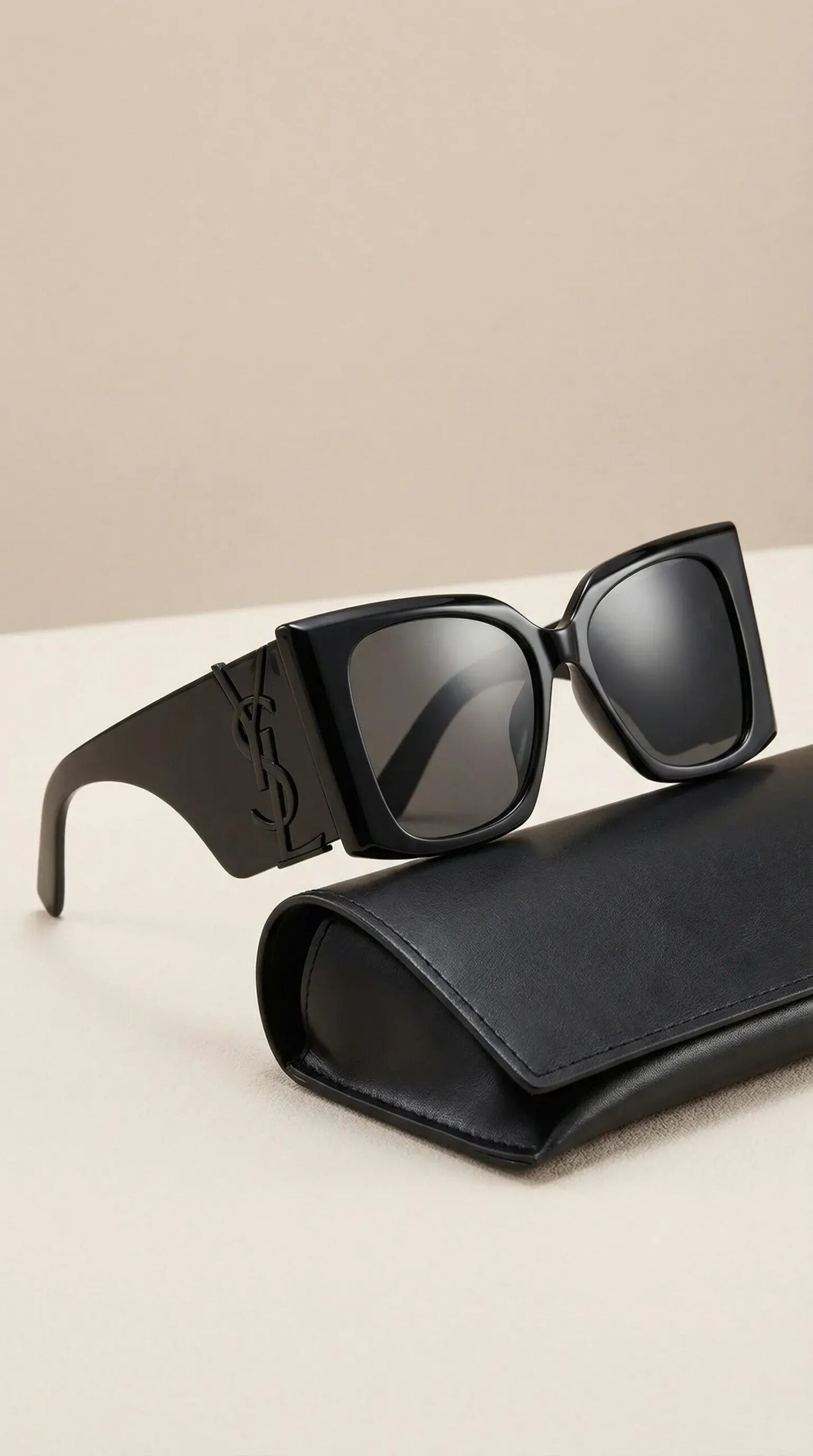 Oversized M119 Sunglasses – Black / Black Hardware - Image 2