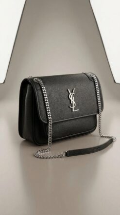 Cassandre Flap Chain Bag – Black