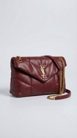 Lou Quilted Flap Bag – Red Chevron Leather (Gold Hardware)